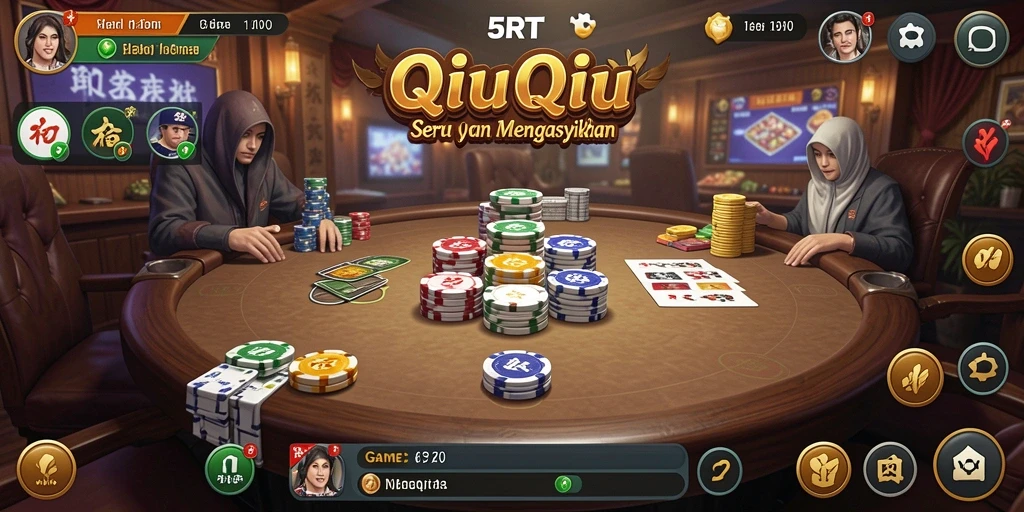 Tampilan gameplay seru dari 5RT dengan pemain berkompetisi.