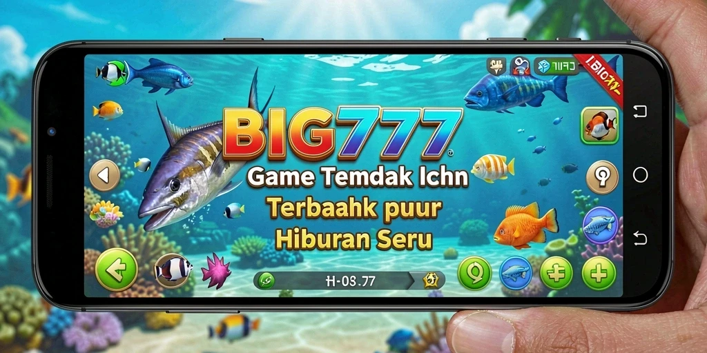Tampilan gameplay BIG777 dengan aksi tembak ikan yang seru dan mendebarkan.