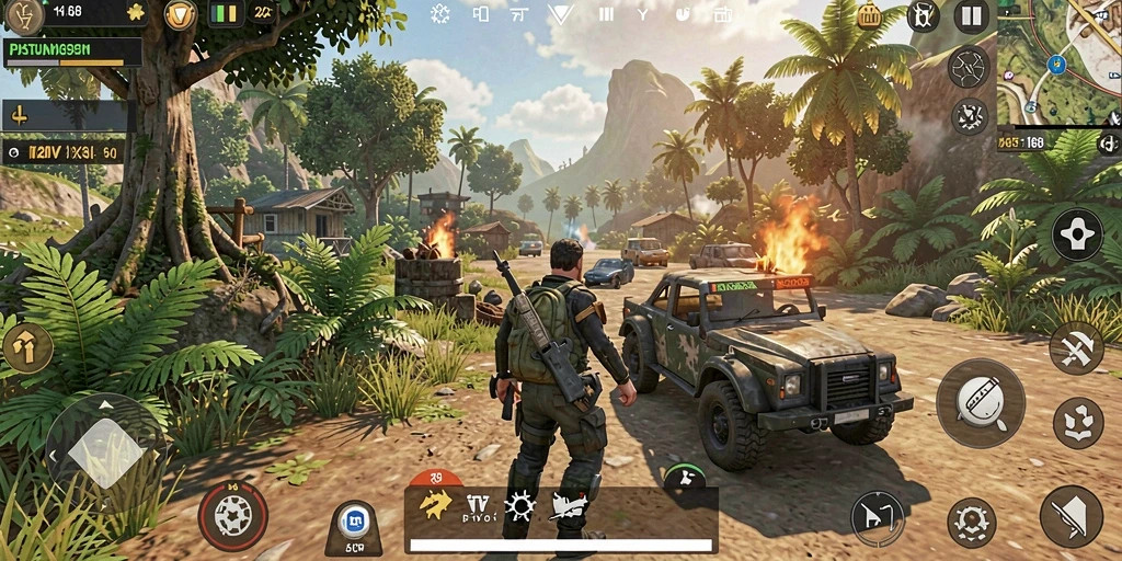 Tampilan gameplay Open World yang menakjubkan dan mendalam.