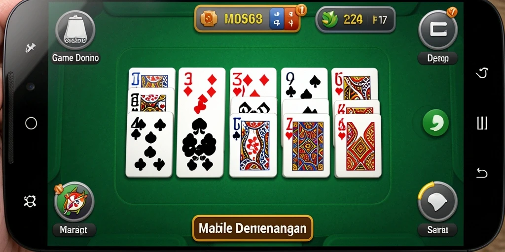 Tampilan gameplay seru D06 yang penuh strategi domino.