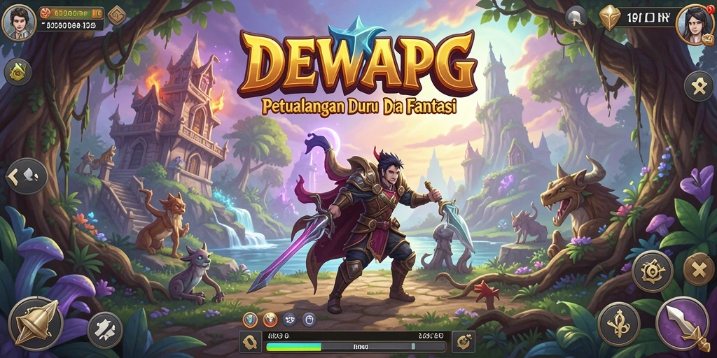 Tangkapan layar gameplay DEWAPG menampilkan petualangan penuh aksi.