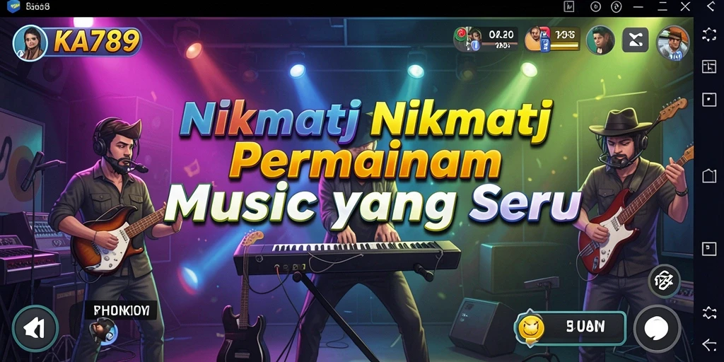 Tangkapan layar KA789 menampilkan gameplay yang seru dalam menciptakan musik.