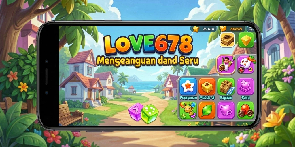 Tampilan gameplay yang seru dan penuh warna di LOVE678.