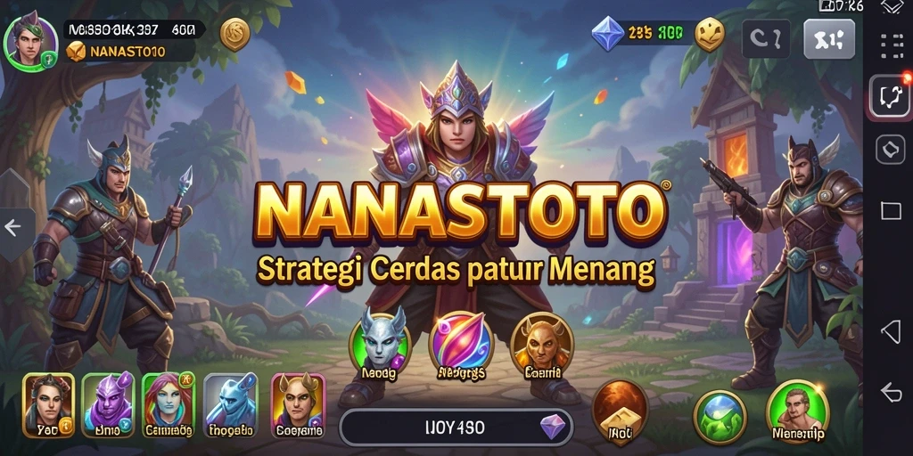Tampilan menarik dari gameplay strategis NANASTOTO yang menantang.