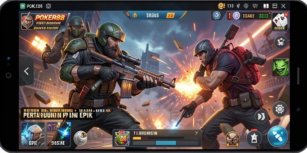 Gameplay POKER88 penuh aksi seru dan grafis memukau.