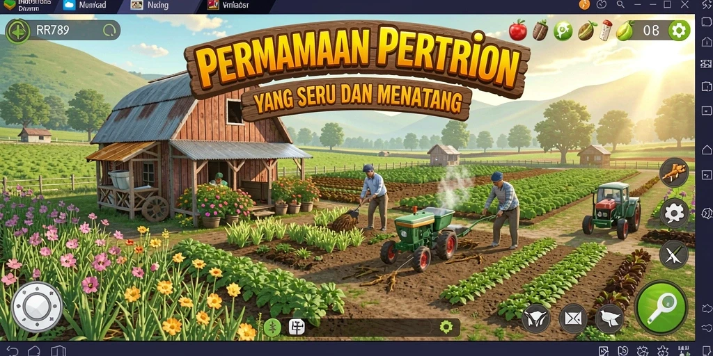 Gameplay menarik dengan berbagai aktivitas pertanian yang menyenangkan.