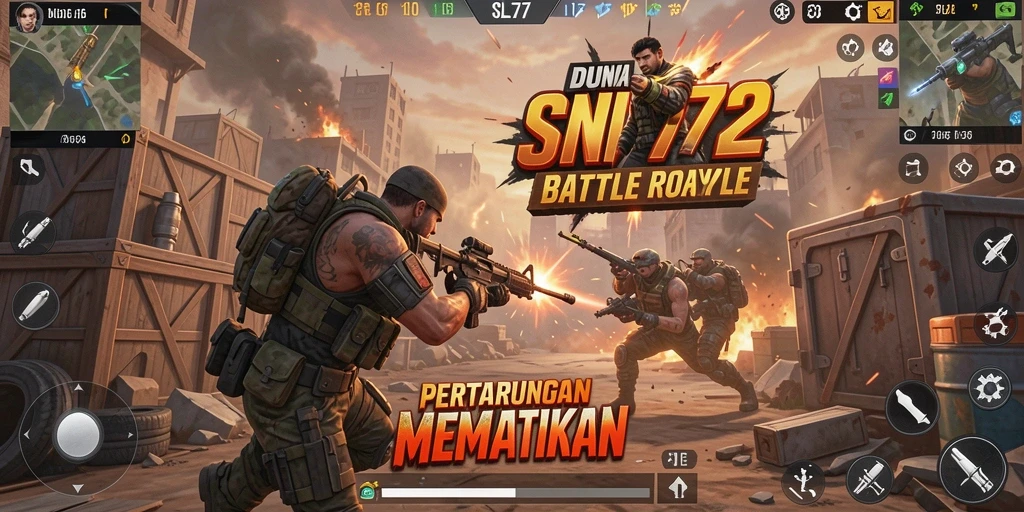 Gameplay SL72 yang mendebarkan dan penuh aksi pertarungan.
