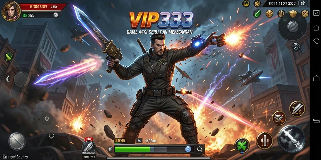 Tangkapan layar gameplay VIP333 menampilkan aksi seru di medan pertempuran.