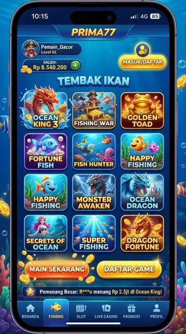 Dapatkan akses ke aplikasi terbaru di prima77.